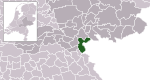 Carte de localisation de Berg en Dal