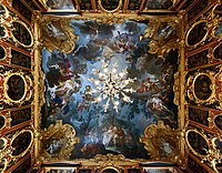 Plafond du Cabinet chinois du Palazzo Reale de Turin, Claudio Francesco Beaumont.