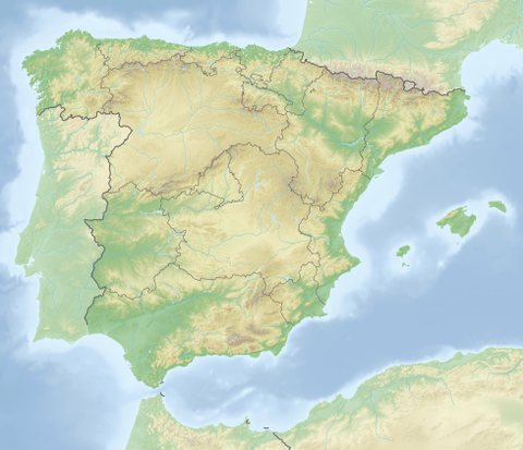 Situation des principales villes d'Espagne.