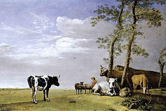 Un laboureur et son troupeau (1648), Gemäldegalerie Alte Meister, Cassel (Hesse).