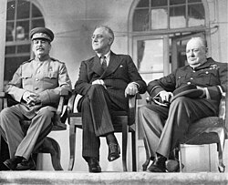 A „Három Nagy” vezetőinek értekezlete Teheránban