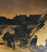 tableau représentant le colonel Denfert-Rochereau défendant Belfort pendant le siège de Belfort de 1870-1871.