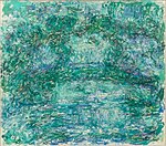 "Le pont japonais" (1918–1924) de Claude Monet - collection Hideaki Fukutake (W 1920)