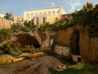 Vue de la villa Pizzofalcone, Naples (vers 1819), Washington, National Gallery of Art.
