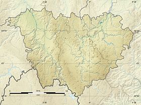 Voir sur la carte topographique de la Haute-Loire
