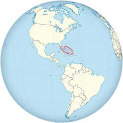 Location of 巴哈馬