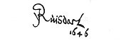 signature de Jacob van Ruisdael