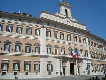 Điện Montecitorio, Hạ viện Ý.