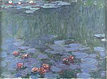 "Water Lilies" (1914-1917) by Claude Monet - Asahi Group Sanso Museum (W 1793)