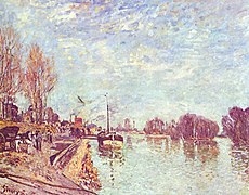 La Seine près de Suresnes de Alfred Sisley, 1879.