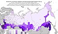 Nombre et pourcentage des Ukrainiens dans la population des régions de la RSFSR (recensement de 1926).