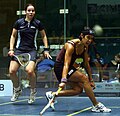 La numéro 1 mondiale (2011), la Malaisienne Nicol David contre Jenny Duncalf en 2007.