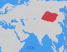 Expansion de l'empire mongol au XIIIe siècle