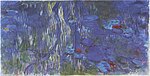 "Water-Lilies, Reflections of Weeping Willows" (1916-19) by Claude Monet - Chichu Museum of Art (W 1857)