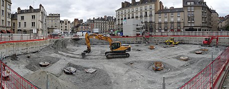 Station Saint-Germain en travaux en mai 2015.