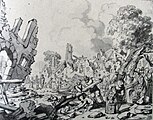 Après l'explosion de la poudrière de Delft, dessin de Gerbrand van den Eeckhout.