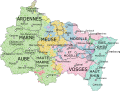 Mapa da rexión Gran Leste