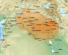 L'empire assyrien à l'époque de la reconquête (934-830 av. J.-C.).