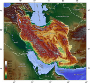 Carte éd l’Iran