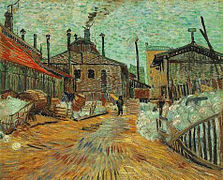 Les usines d'Asnières de Vincent van Gogh, 1887.