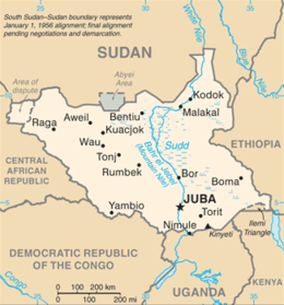 Sudan del Sud - Mappa