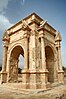 Arc de Septime Sévère à Leptis Magna : arc quadrifrons ou tétrapyle.