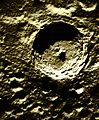 cratère complexe à pic central (Tycho, Lune)