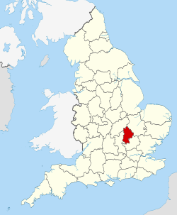 Location of Bedfordšīra