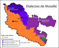 モゼル県の言語境界