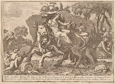 François Chauveau, Métamorphoses d'Europe, 1650, Eau-forte