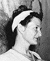 Virginia Hall in september 1945 geboren op 6 april 1906