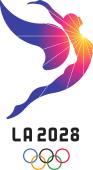 Logotype temporaire des Jeux olympiques de Los Angeles.