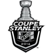Logo représentant la Coupe Stanley et les mots « Séries éliminatoires de la Coupe Stanley 2014 »