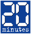 Logo de 20 Minutes de 2006 à 2013.