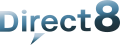 Quatrième logo de Direct 8 du 1er septembre 2008 au 31 août 2009.