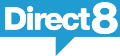 Troisième logo de Direct 8 du 1er juillet 2007 au 1er septembre 2008.