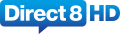 Premier et dernier logo de Direct 8 HD du 1er avril 2010 au 7 octobre 2012.