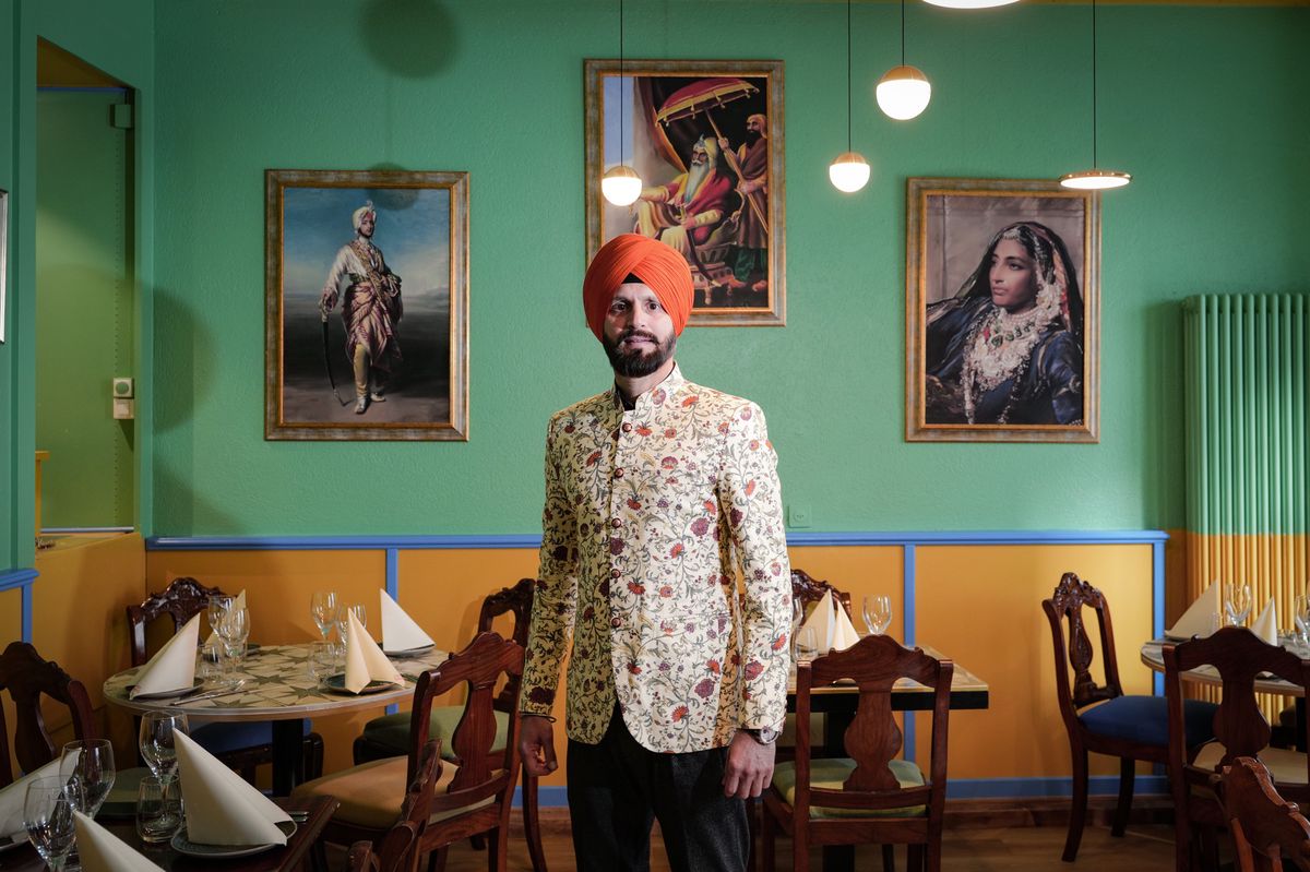Genève, le 31 janvier 2024.  Little India, rencontre avec Talwinder Singh au 20 rue du Prieuré. restaurant indien.