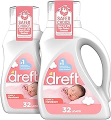 Dreft Stage 1: Newborn Hypoallergenic Baby Laundry Detergent Liquid Soap (HE), Natural for Baby, Newborn, or Infant, 46 Fl Oz