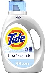 Tide Free & Gentle Laundry Detergent Liquid Soap, HE Compatible 64 Loads, 92 fl oz