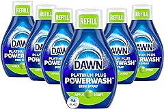 Dawn Platinum Powerwash Dish Spray, Dish Soap Cleaning Spray, Apple Scent Refill, 16 Fl Oz (Pack of 6) (Packaging may vary), 