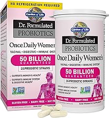 Dr. Formulated Probiotics for Women & Prebiotics, 50 Billion CFU for Daily Digestive Vaginal & Immune Health, Garden of Life 