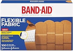 Band-Aid Brand Flexible Fabric Adhesive Bandages for Wound Care and First Aid, All One Size, 100 Count