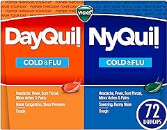 Vicks DayQuil and NyQuil Combo Pack, Cold & Flu Medicine, Powerful Multi-Symptom Daytime And Nighttime Relief For Headache, F