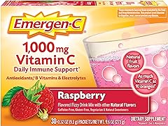 Emergen-C 1000mg Vitamin C Powder, with Antioxidants, B Vitamins and Electrolytes, Supplements for Immune Support, Caffeine F