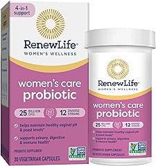 Renew Life Women's Probiotic Capsules, Supports pH Balance for Women, Vaginal, Urinary, Digestive and Immune Health, L. Rhamn
