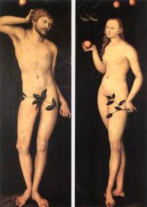 Adam et Eve, Cranach