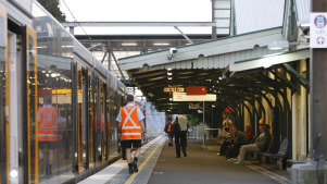 Wollongong train station, pictured in 2008.