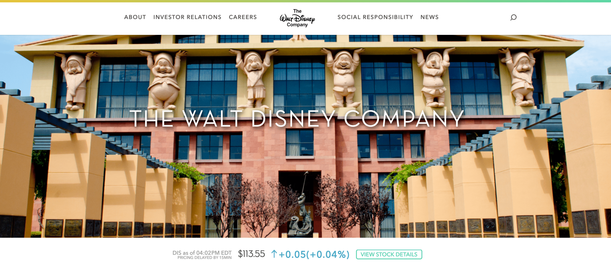 Le site de la Walt Disney Company est hébergé sur WordPress.
