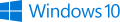 Windows 10 logo and wordmark (blue)